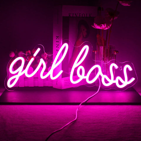 Girl Boss Neon Sign