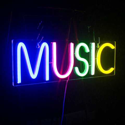 MUSIC Neon Sign for Musical Bliss