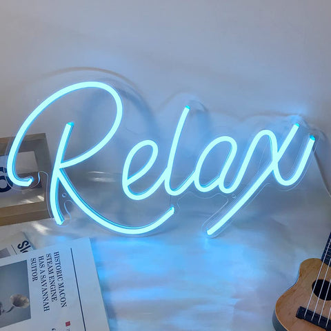 Calm Neon Sign Find Your Inner Calm with a Relax Neon Sign – memlamps