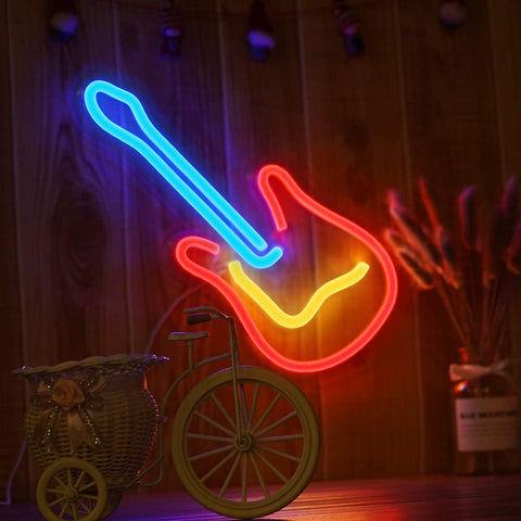 Guitar Neon Sign LED Light