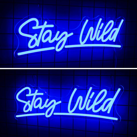 Stay Wild Neon Signs for Wall Decor