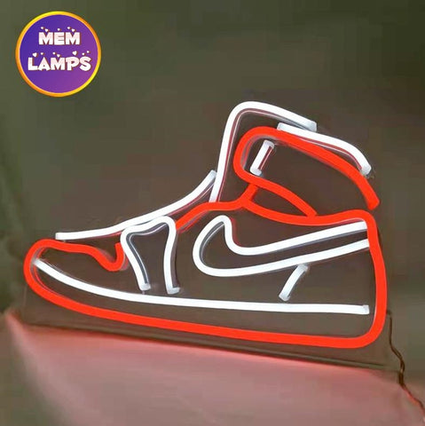 the shoes neon sign