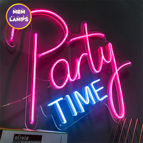 Party TIME neon sign