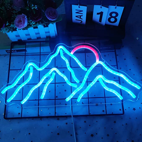 Ice Mountain neon sign