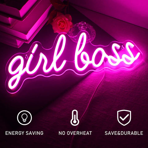 Girl Boss Neon Sign