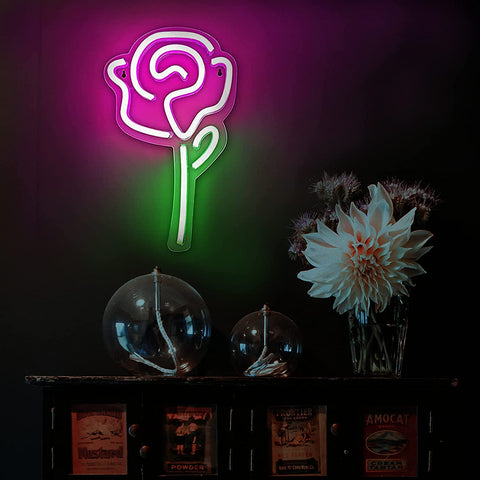 Valentine's day Rose Neon Signs