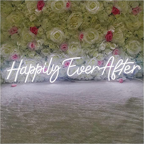 Happily Ever After Neon Sign Warm White