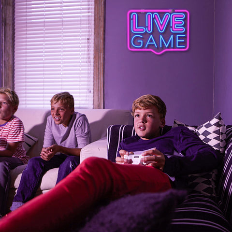 LIVE GAME  Neon Sign