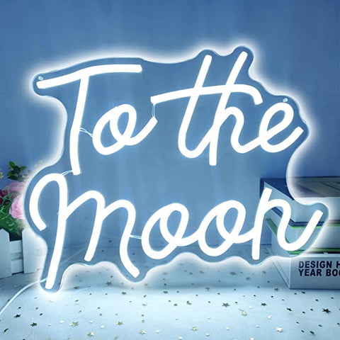 To the moon Neon Sign