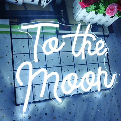To the moon Neon Sign