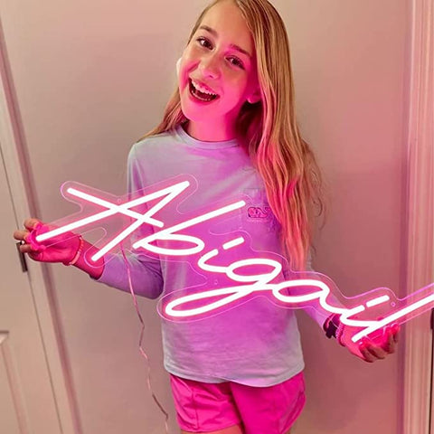 Custom Name Neon Sign Without Pattern