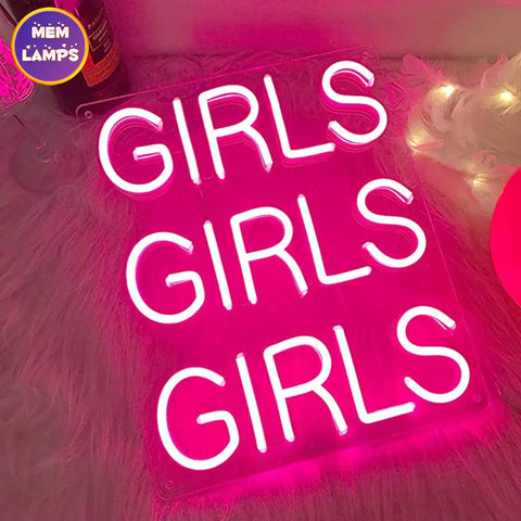 Girls girls girls Neon Sign