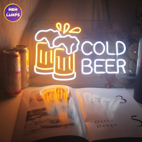 Cold beer Neon Sign