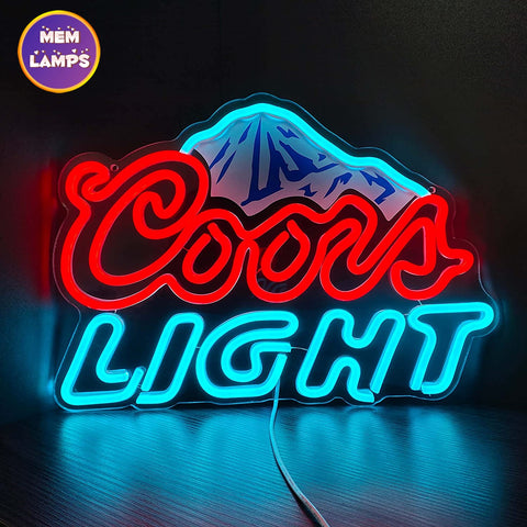 Coors light Mountain Neon Sign