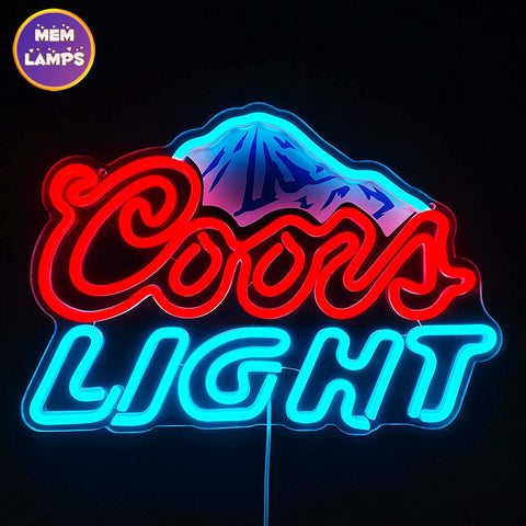 Coors light Mountain Neon Sign