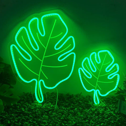 Large Green Neon Light for Easter Decorations