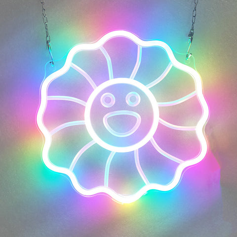 Colorful sun flower Neon Sign