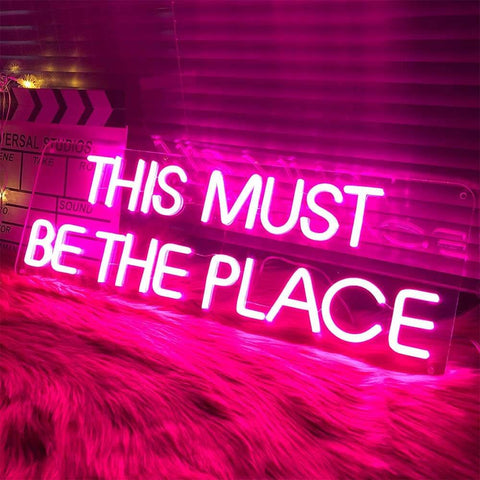 This Must Be The Place Neon Signs