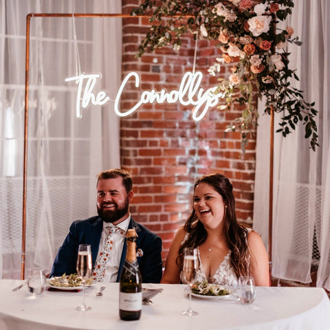 Custom Name Neon Signs For Wedding